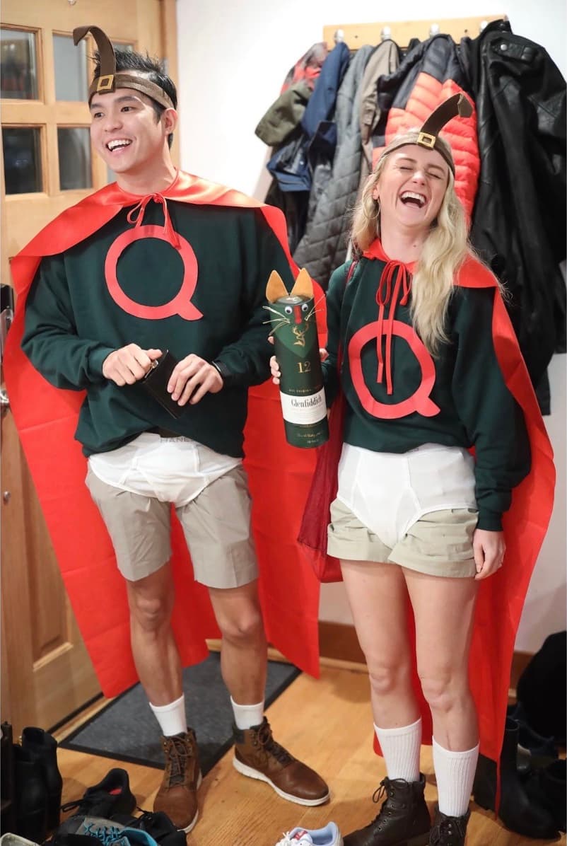 Katie and Fitz in costume for Ali’s birthday